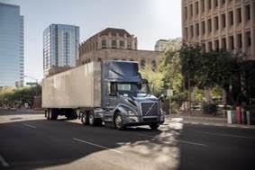 The new Volvo VNL 300 tractor is now available for the U.S. and Canada with a natural gas-powered Cummins ISX12N “Near Zero” engine. 